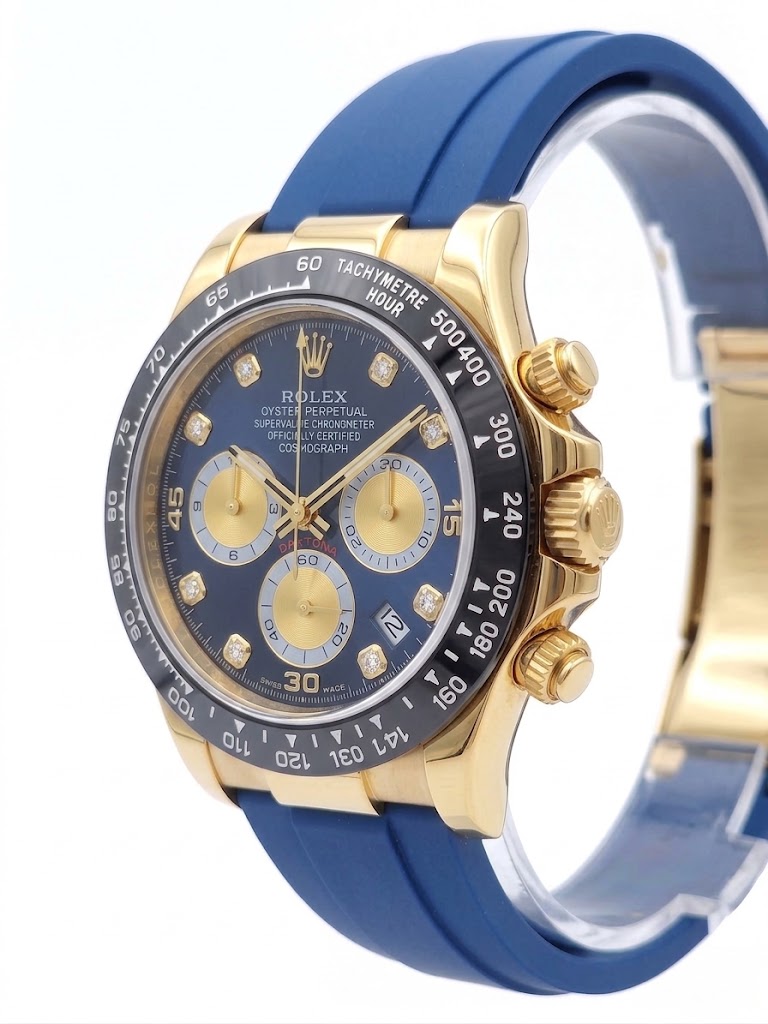 Rolex Cosmograph Daytona Yellow Gold / Dark Blue Diamond Dial